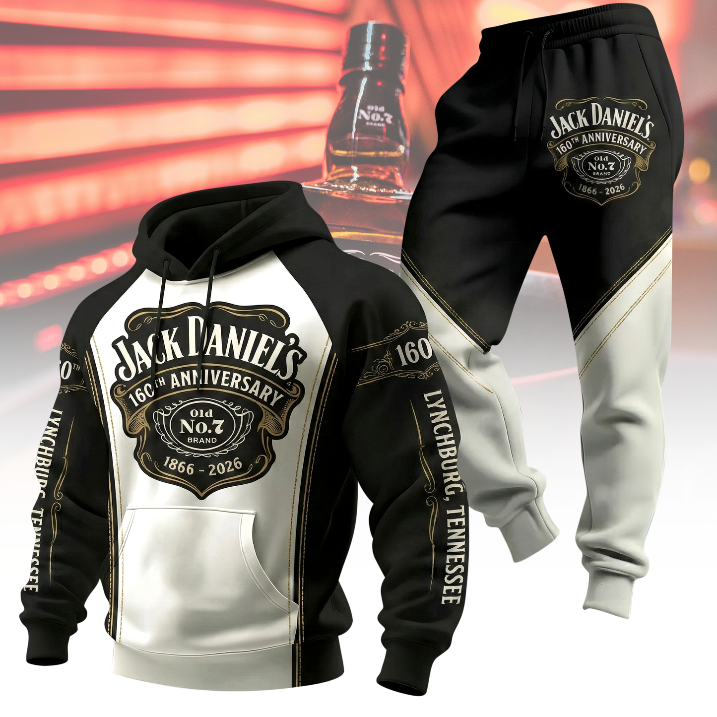 Jack Dani 160TH Anniversary All over Printed Hoodie and Sweatpants set