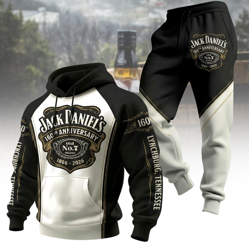 Jack Dani 160TH Anniversary All over Printed Hoodie and Sweatpants set