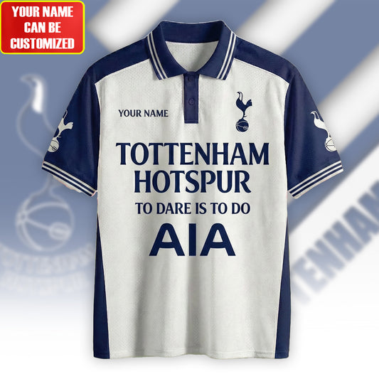 Personalized Tottenham To Dare Is To Do Polo , Tottenham Shirt , Tottenham 2026 Shirt