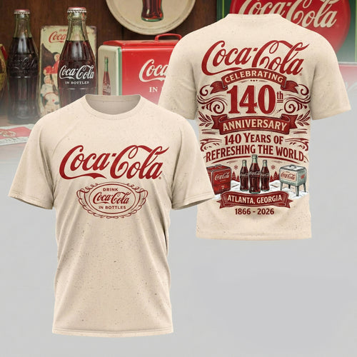 Cola 140TH Anniversary T Shirt , Cola T-Shirt 2026