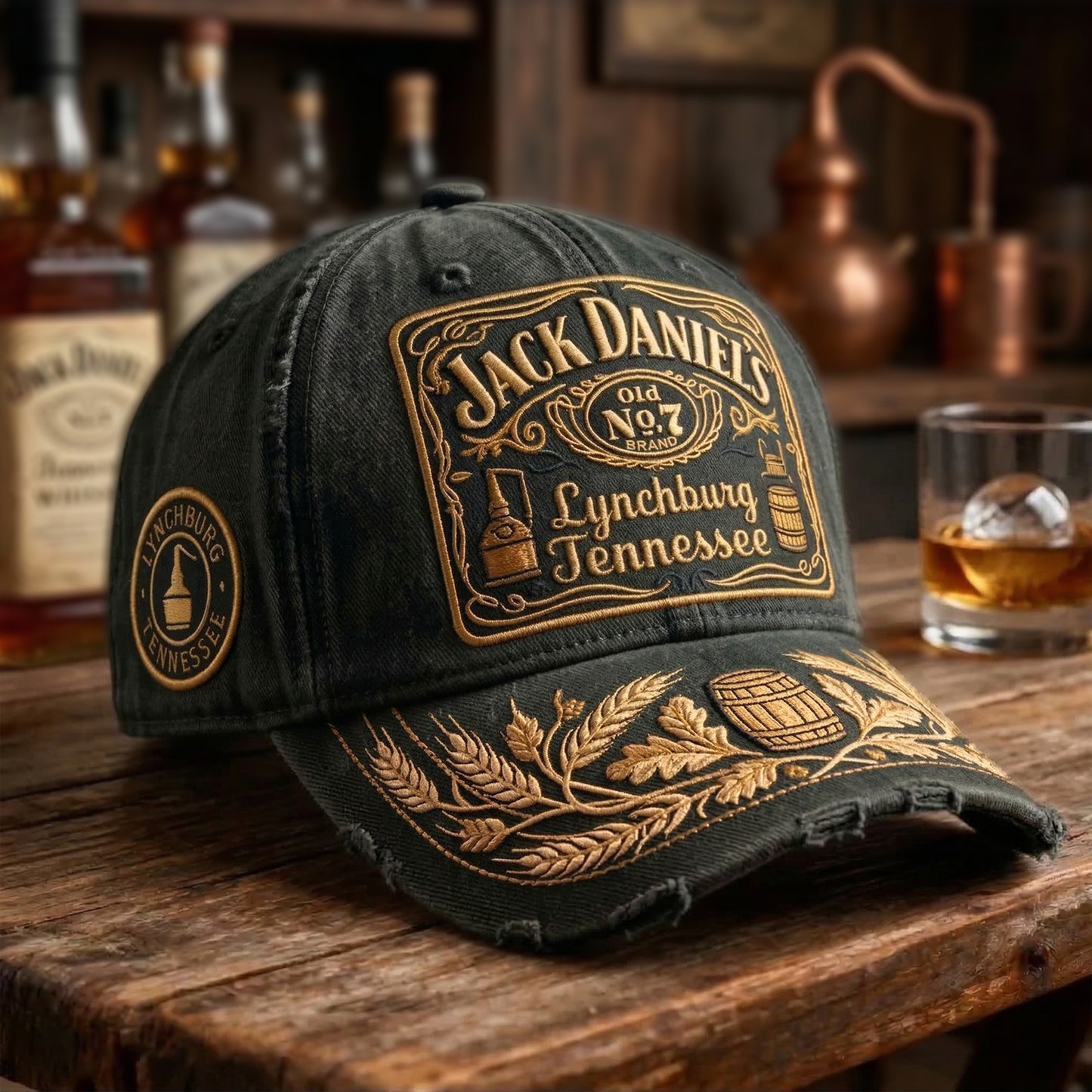 Jack Dani Old No.7 Brand Cap V12, Jack Dani Vintage Classic Cap