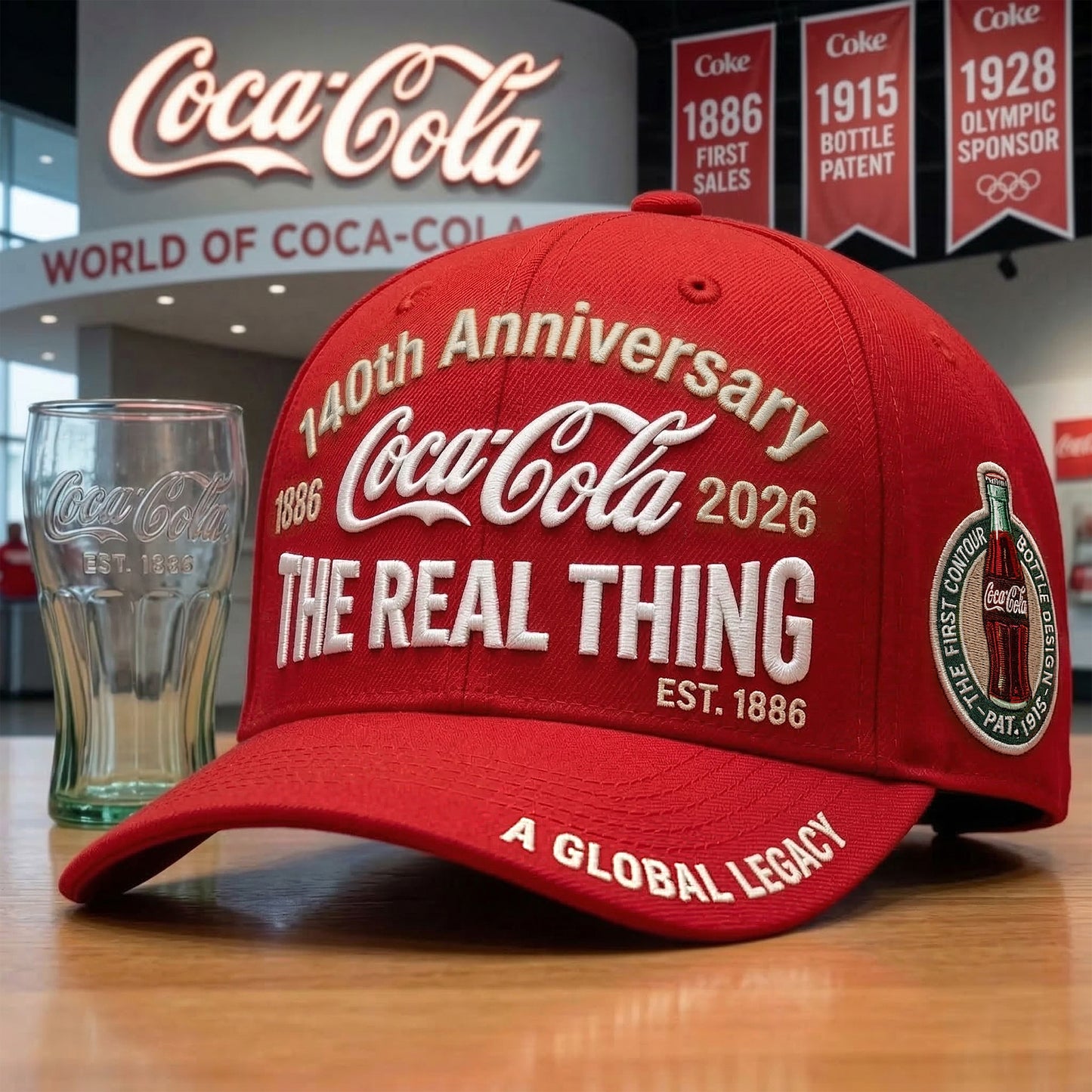 Cola 140th Anniversary Cap V6, Cola Luxury Classic Cap