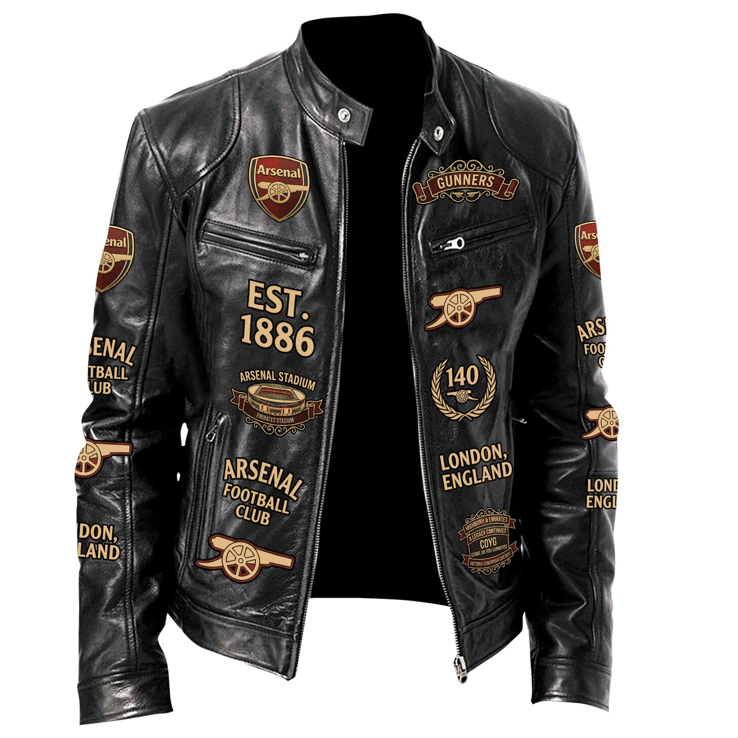 ARS 140th Anniversary Collar Leather Jacket