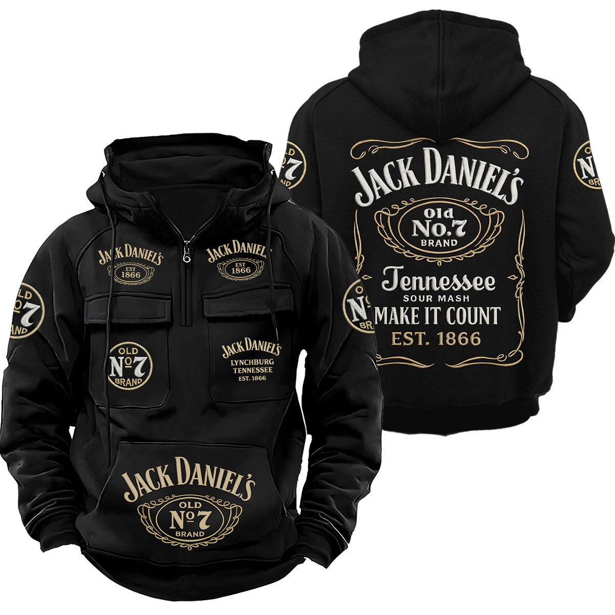 Jack Dani EST. 1866 Retro Cotton Hoodie
