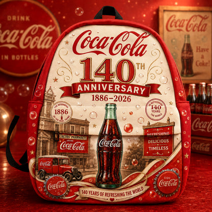 Cola 140th Anniversary Backpack, Cola Drinks Backpack V3