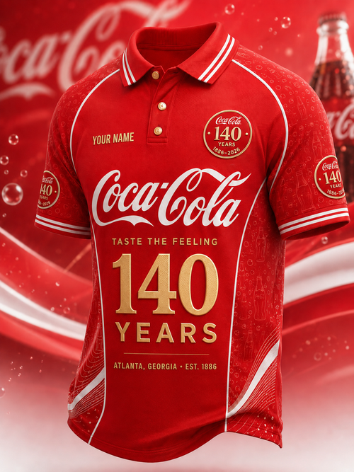 Cola 140th Anniversary Polo V9 , Cola Shirt , Cola 2026 Shirt