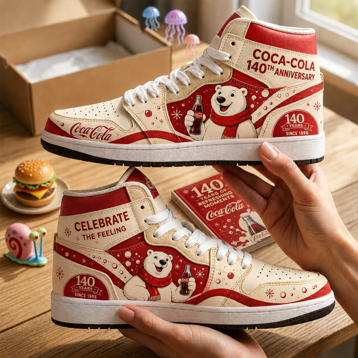 Cola 140th Anniversary AJ1 Custom Sneaker