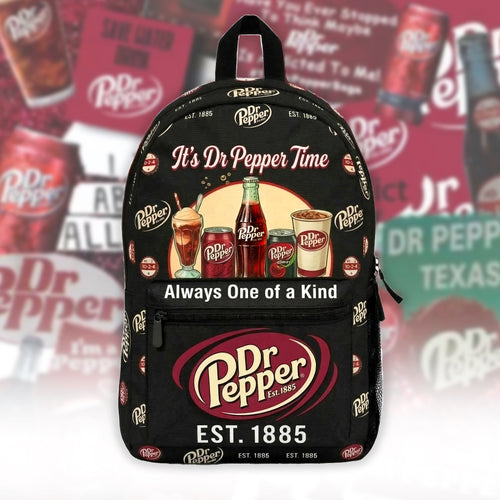 Personalized Dr Pepper EST. 1885 Backpack, Dr Pepper Drinks Backpack