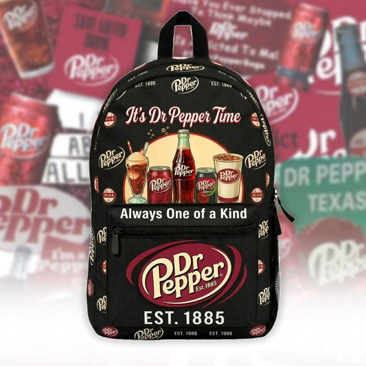 Personalized Dr Pepper EST. 1885 Backpack, Dr Pepper Drinks Backpack
