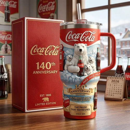 Cola 140th Anniversary Insulated Tumbler 30oz V7 , Cola Tumbler 40oz