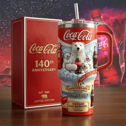 Cola 140th Anniversary Insulated Tumbler 30oz V7 , Cola Tumbler 40oz