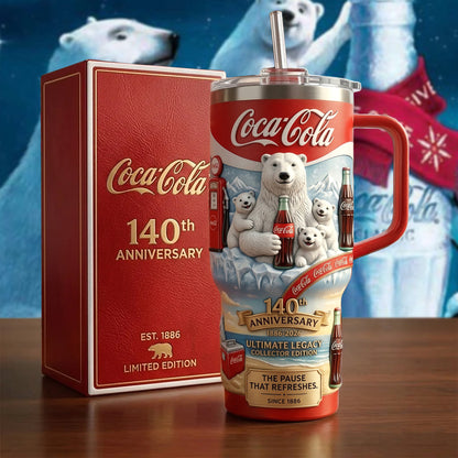 Cola 140th Anniversary Insulated Tumbler 30oz V7 , Cola Tumbler 40oz