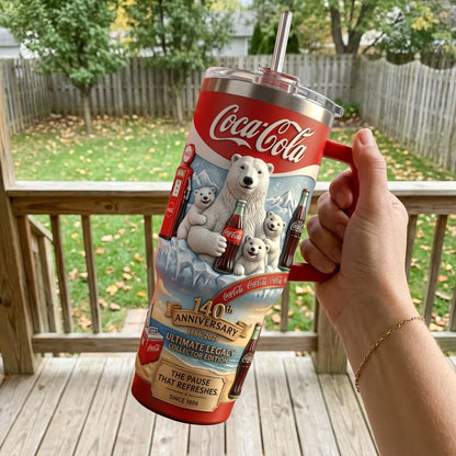 Cola 140th Anniversary Insulated Tumbler 30oz V7 , Cola Tumbler 40oz