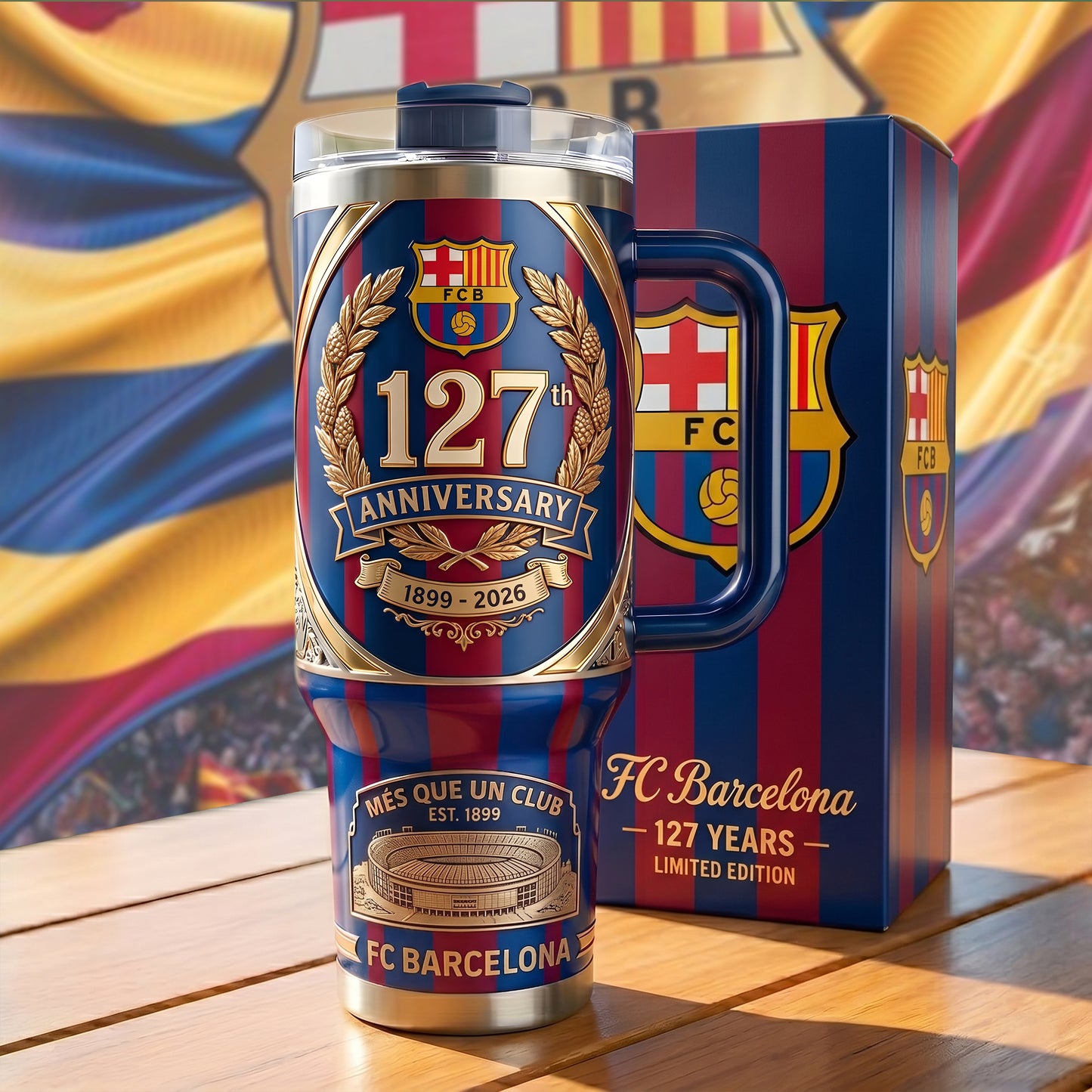 Barca 127th Anniversary Insulated Tumbler 30oz , Barca Tumbler 40oz