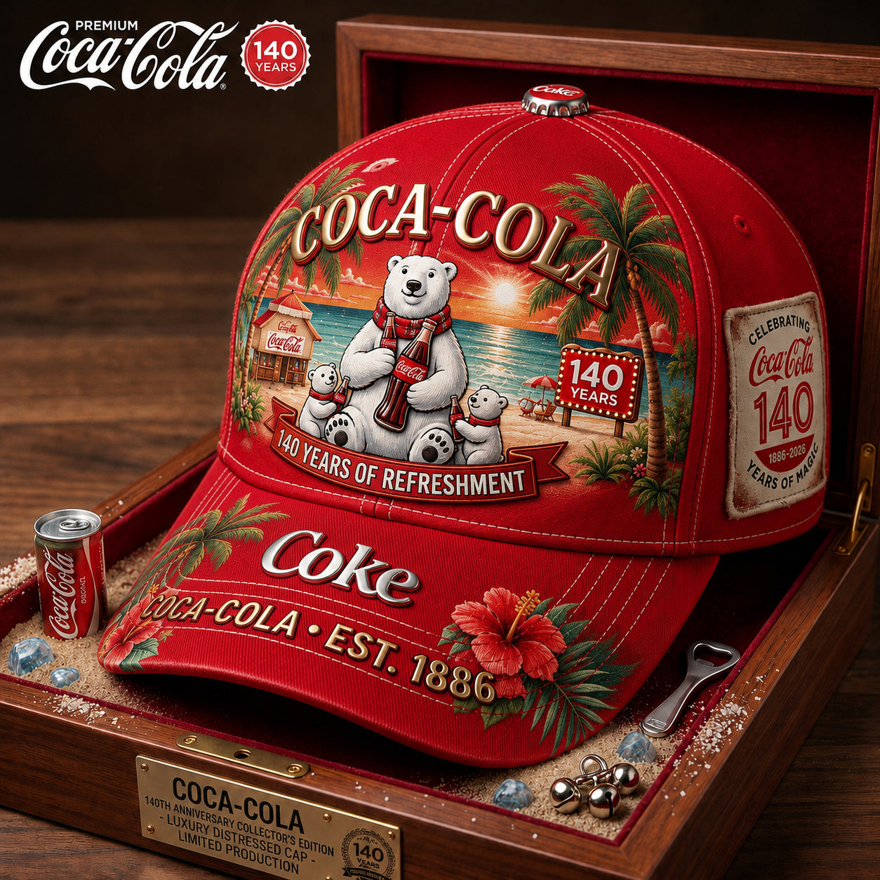 Cola 140th Anniversary Cap V27, Cola Vintage Cap