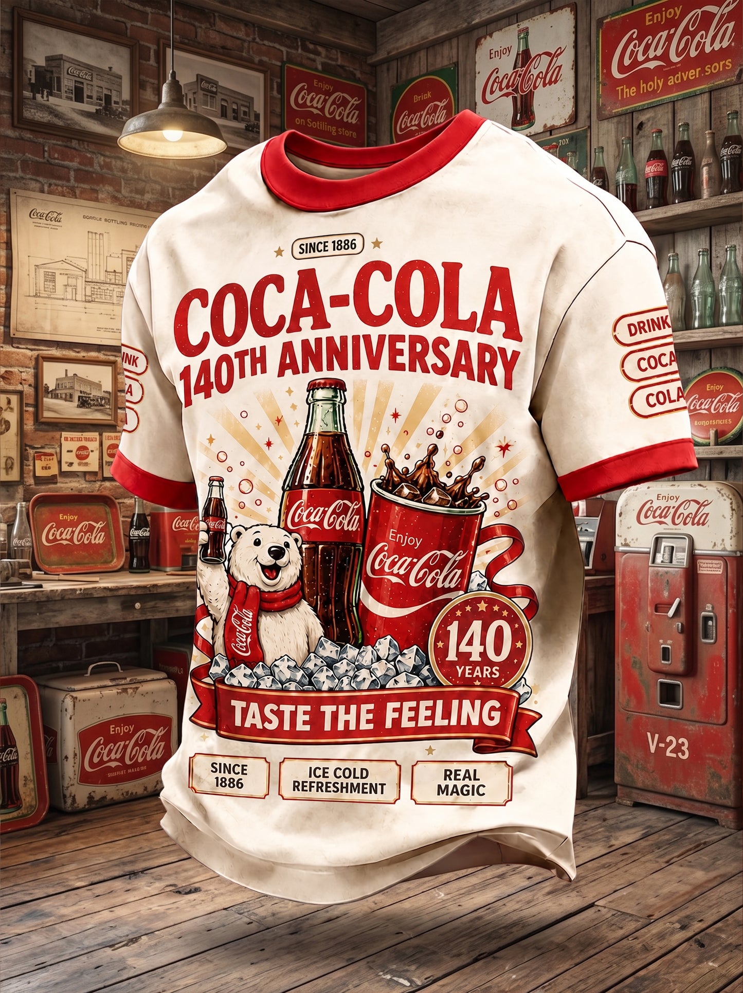 Cola 140th Anniversary T-Shirt V9, Cola T-Shirt 2026