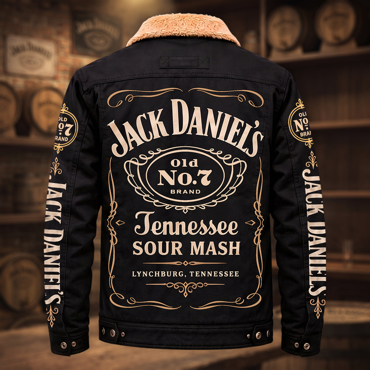 Jack Dani Old No.7 Brand Fleece Thermal Cotton Jacket