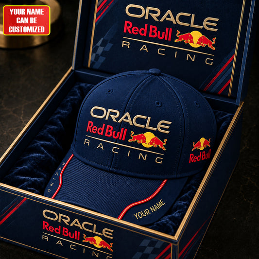 Red Bll Racing Cap, Custom Name Oracle Red Bll Racing Cap V2