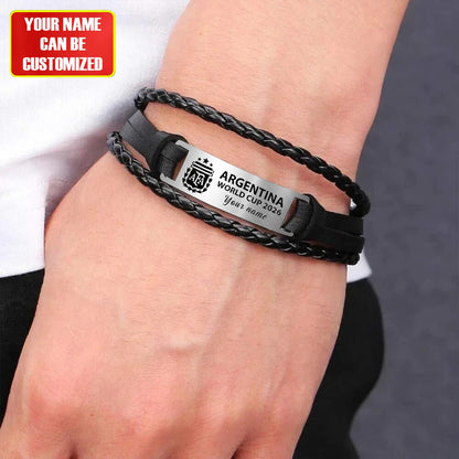 Argentina FF WC 2026 Personalized Handmade Bracelet Gift For Fans