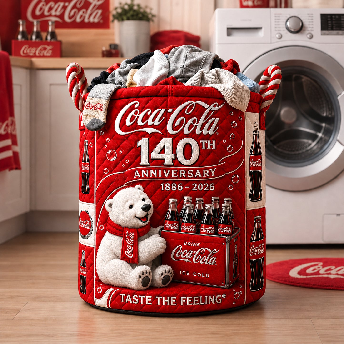 Cola 140th Anniversary Laundry Basket