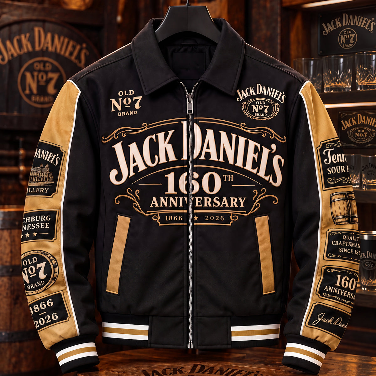 Jck Dani 160th Anniversary Zipper Stand Collar Jacket