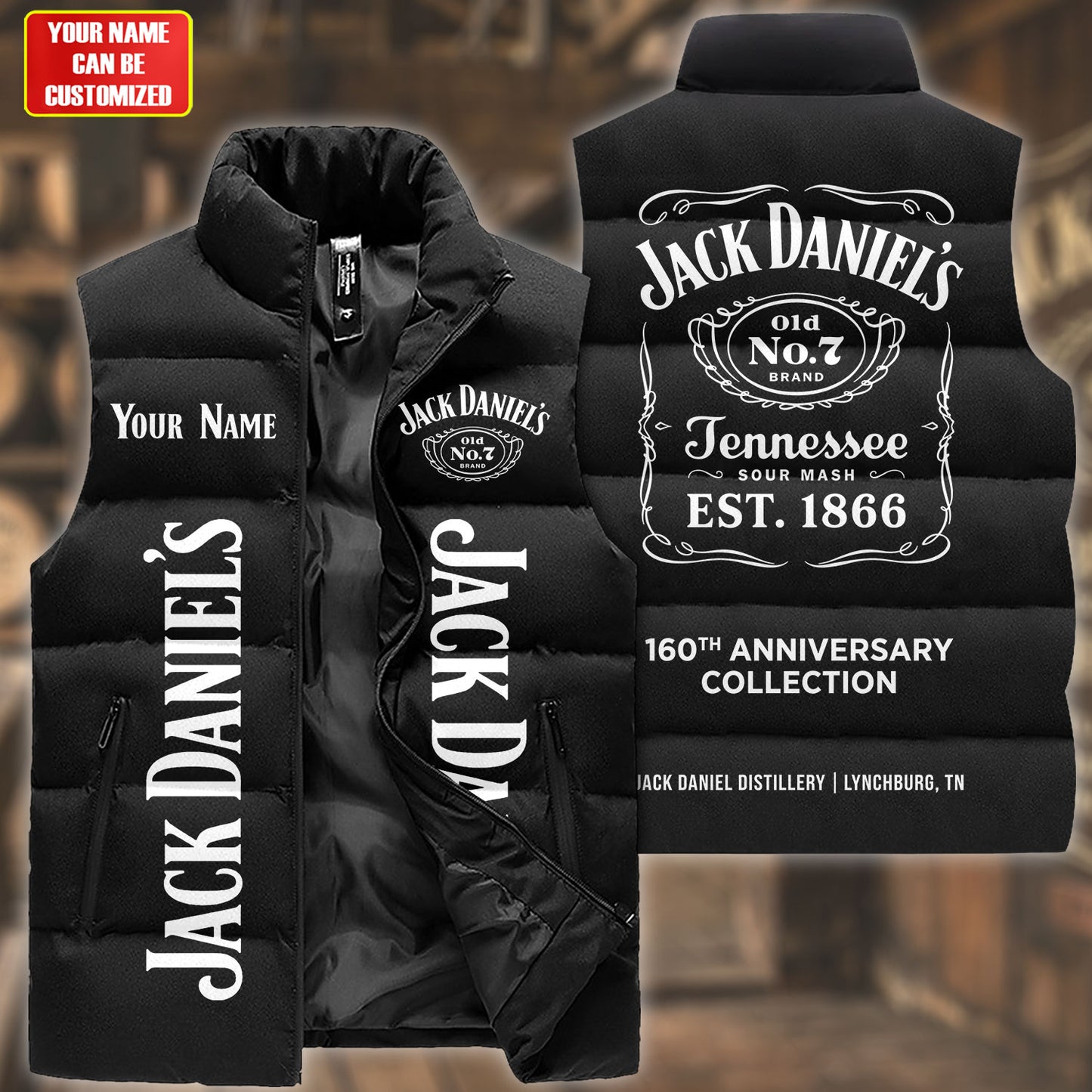 Jack Dani 160th Anniversary Sleeveless Windproof Puffer Jacket