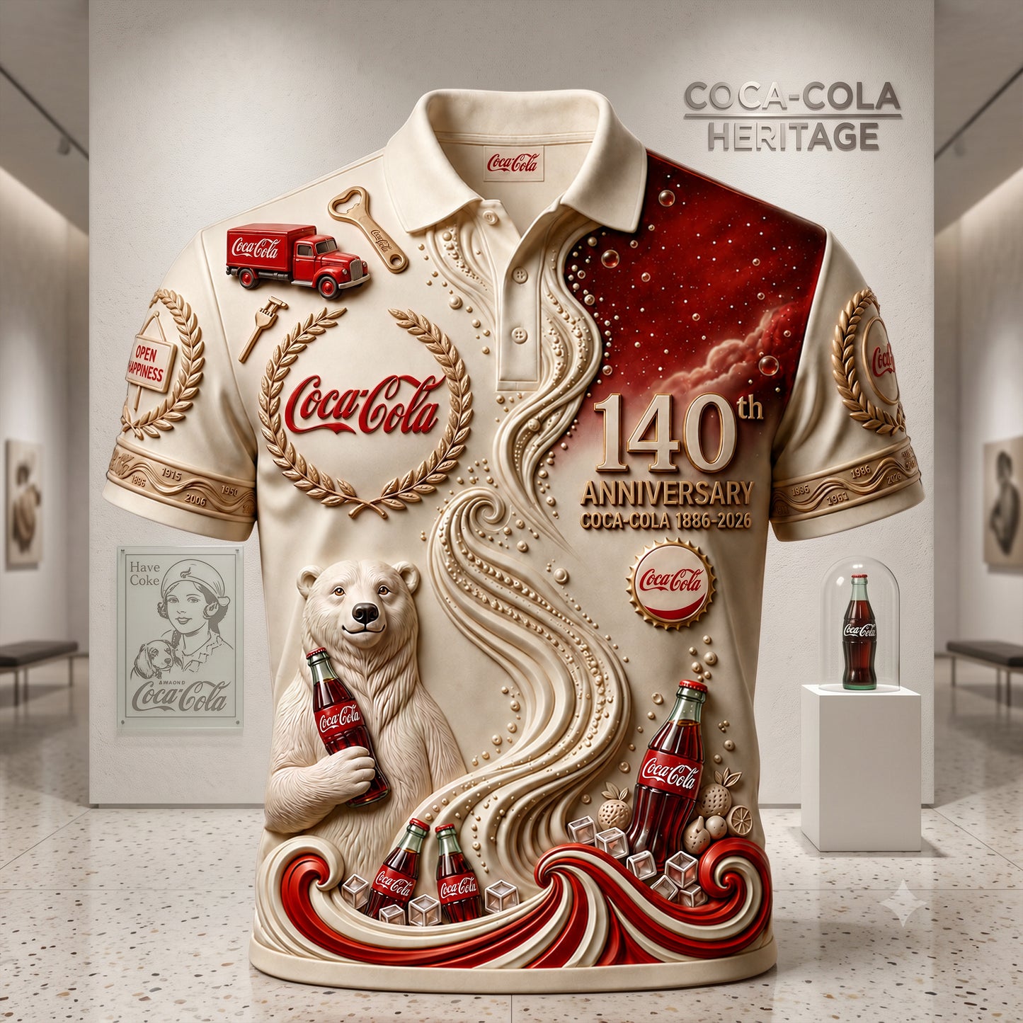 Cola 140th Anniversary Polo V10 , Cola Shirt , Cola 2026 Shirt