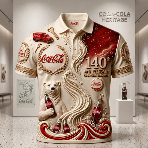 Cola 140th Anniversary Polo V10 , Cola Shirt , Cola 2026 Shirt