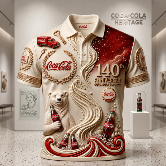 Cola 140th Anniversary Polo V10 , Cola Shirt , Cola 2026 Shirt