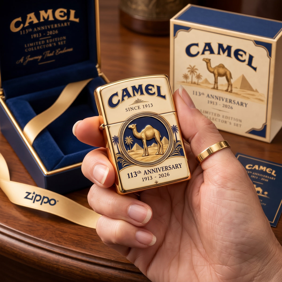 Camel 113th Anniversary Zippo Lighter, Camel Since 1913 Zippo Lighter