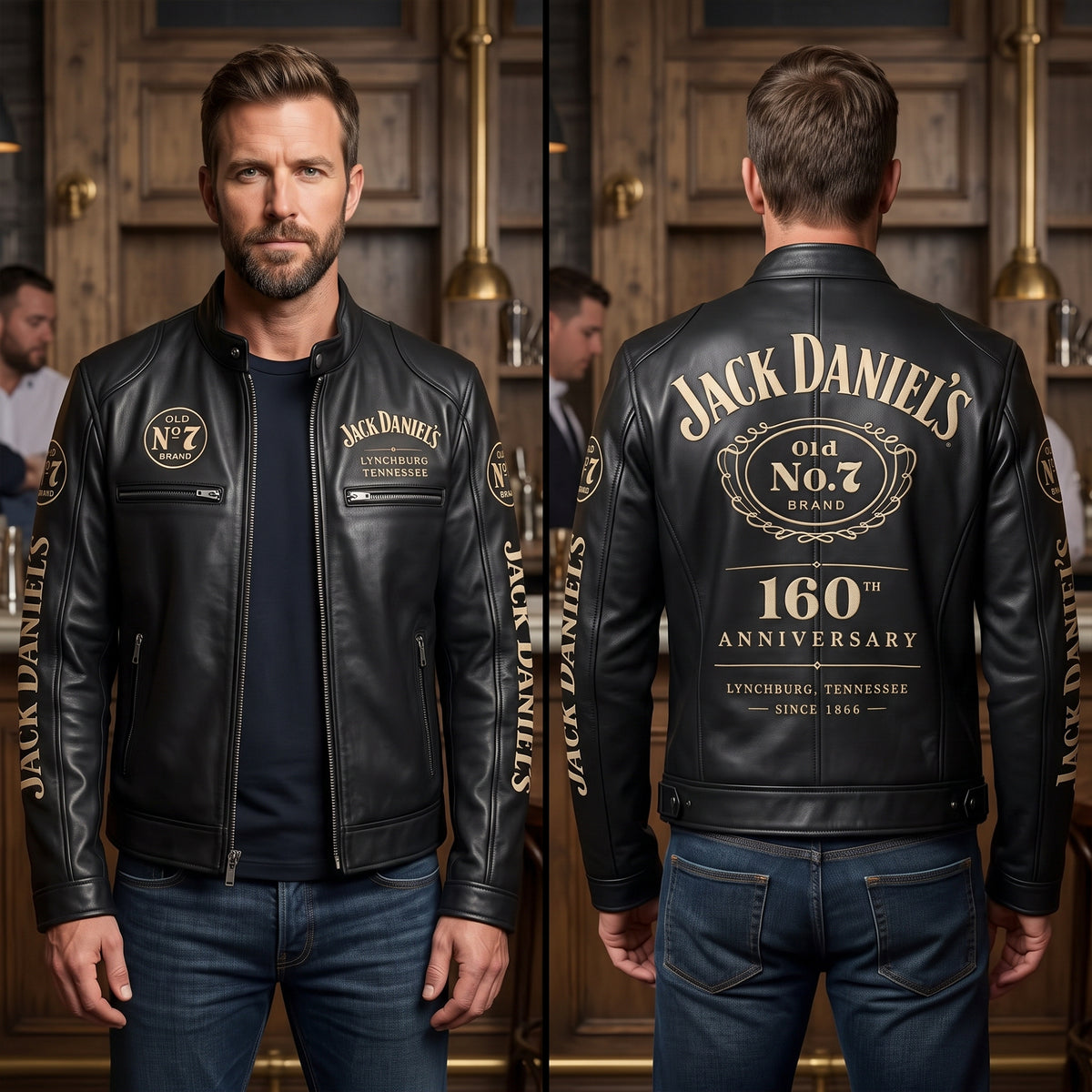 Jack Dani 160th Anniversary Collar Leather Jacket V12