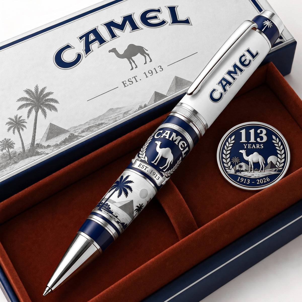 Camel 113th Anniversary Edition Ballpoint Pen, Camel EST. 1913 Pen