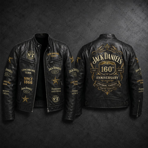 Jack Dani 160th Anniversary Vintage Collar Leather Jacket