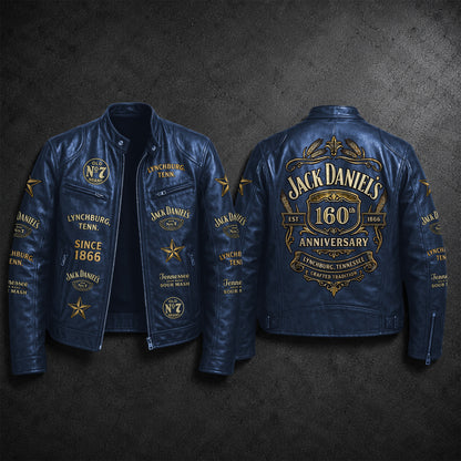 Jack Dani 160th Anniversary Vintage Collar Leather Jacket