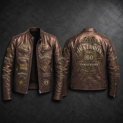 Jack Dani 160th Anniversary Vintage Collar Leather Jacket