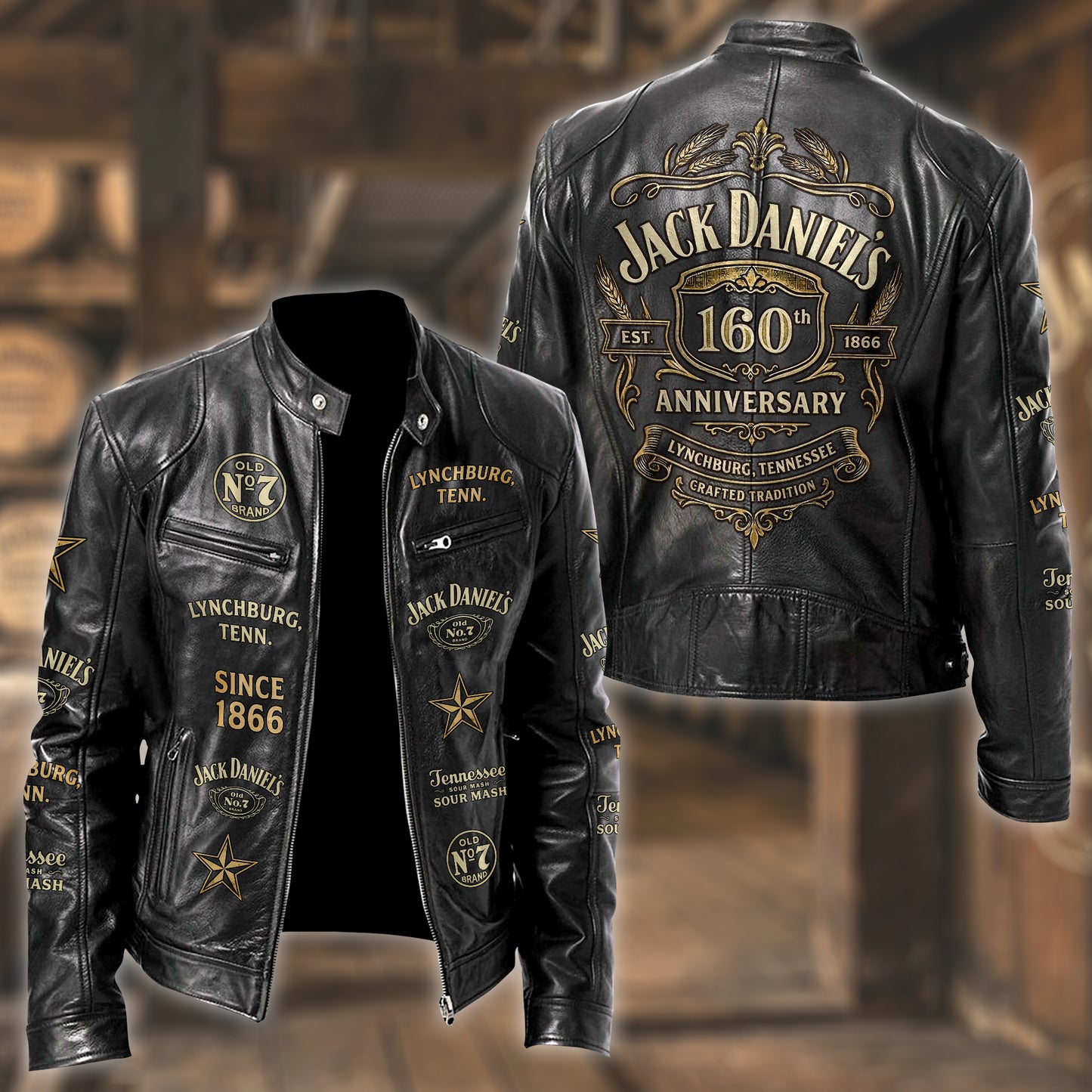 Jack Dani 160th Anniversary Collar Leather Jacket