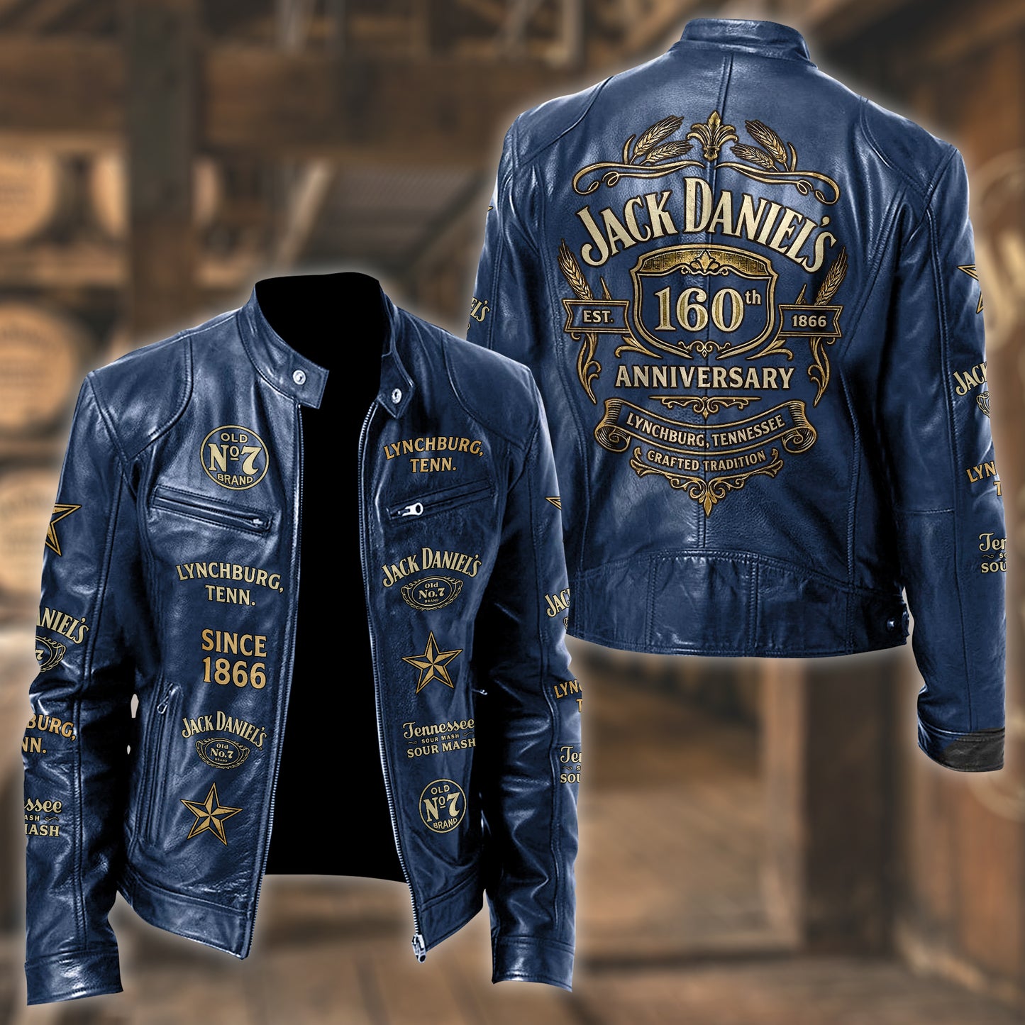 Jack Dani 160th Anniversary Collar Leather Jacket
