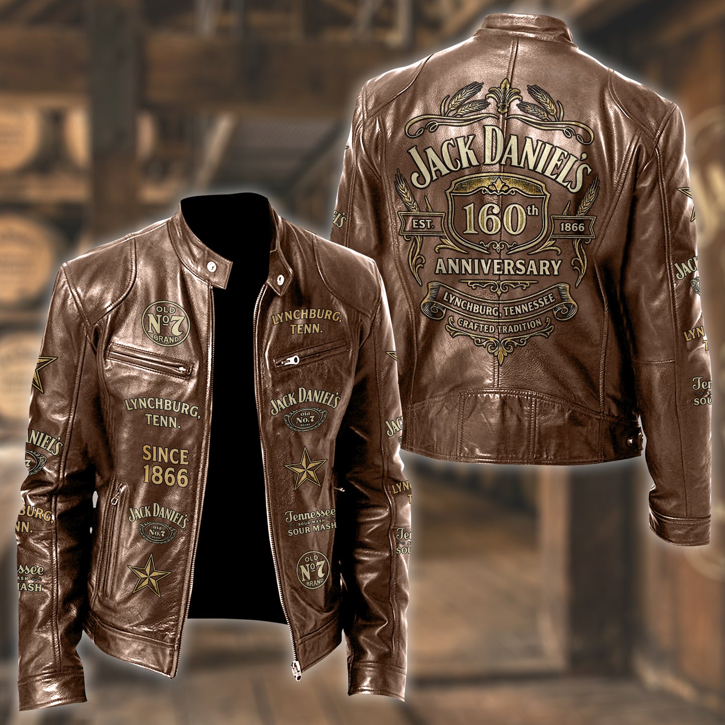 Jack Dani 160th Anniversary Collar Leather Jacket