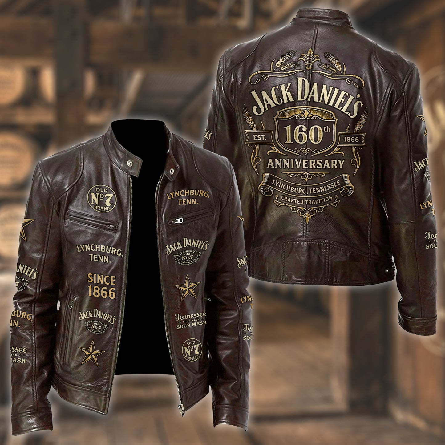 Jack Dani 160th Anniversary Collar Leather Jacket