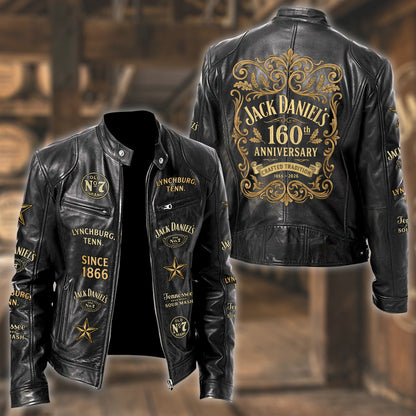 Jack Dani 160th Anniversary Collar Leather Jacket V6