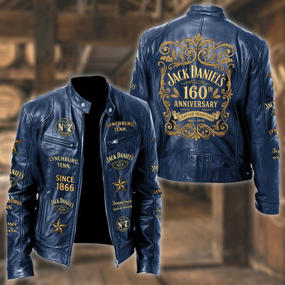 Jack Dani 160th Anniversary Collar Leather Jacket V6