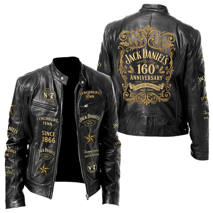 Jack Dani 160th Anniversary Collar Leather Jacket V6