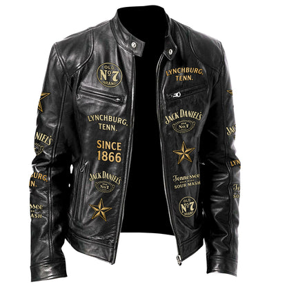 Jack Dani 160th Anniversary Collar Leather Jacket V6