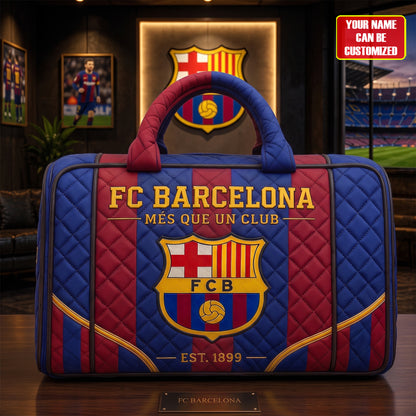 Barca EST. 1899 Quilted Duffle Bag - Personalized Gifts For Barca Lovers