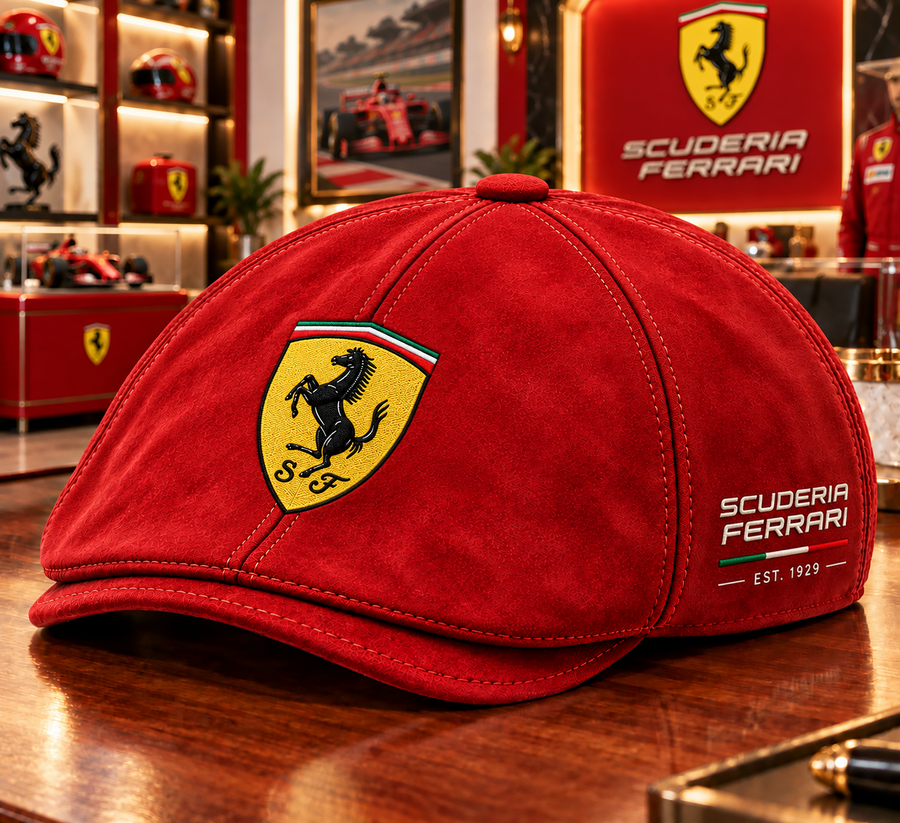 Scuderia Ferrar Racing Ivy Cap , Flat Cap
