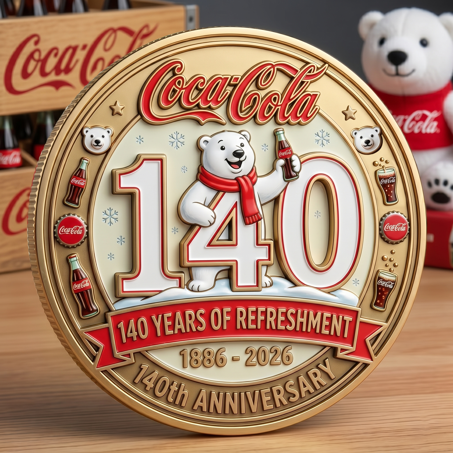 Cola 140th Anniversary Commemorative Coin V5