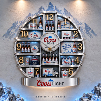 Coors Lght EST. 1978 Home Decorative 3D Visual Effect Acrylic Wall Clock