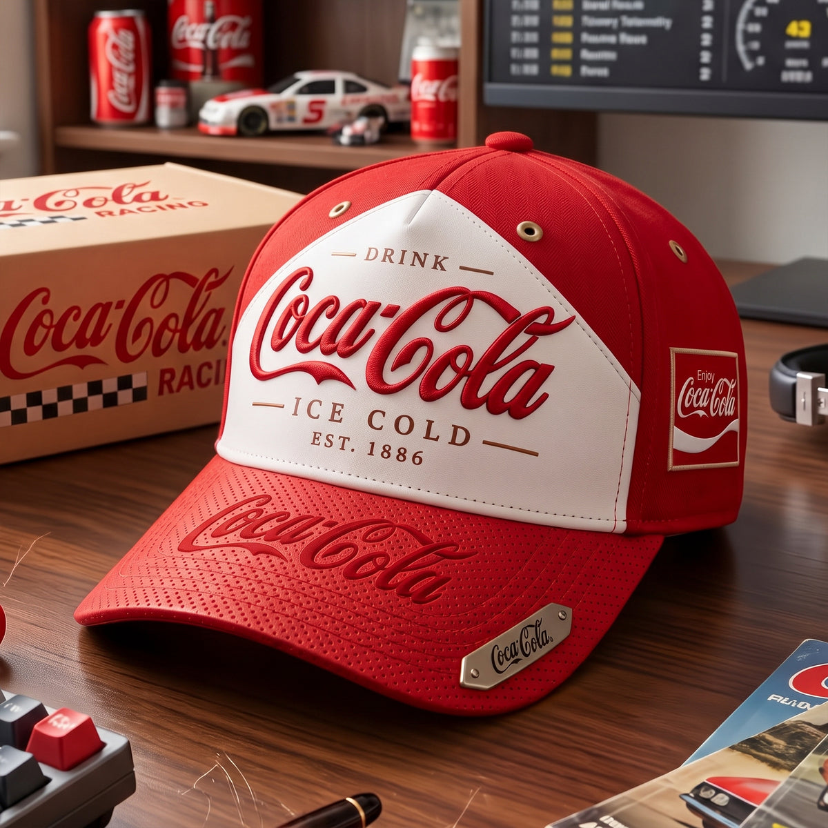 Cola Drink Ice Cold Cap, Cola EST. 1886 Vintage Classic Cap