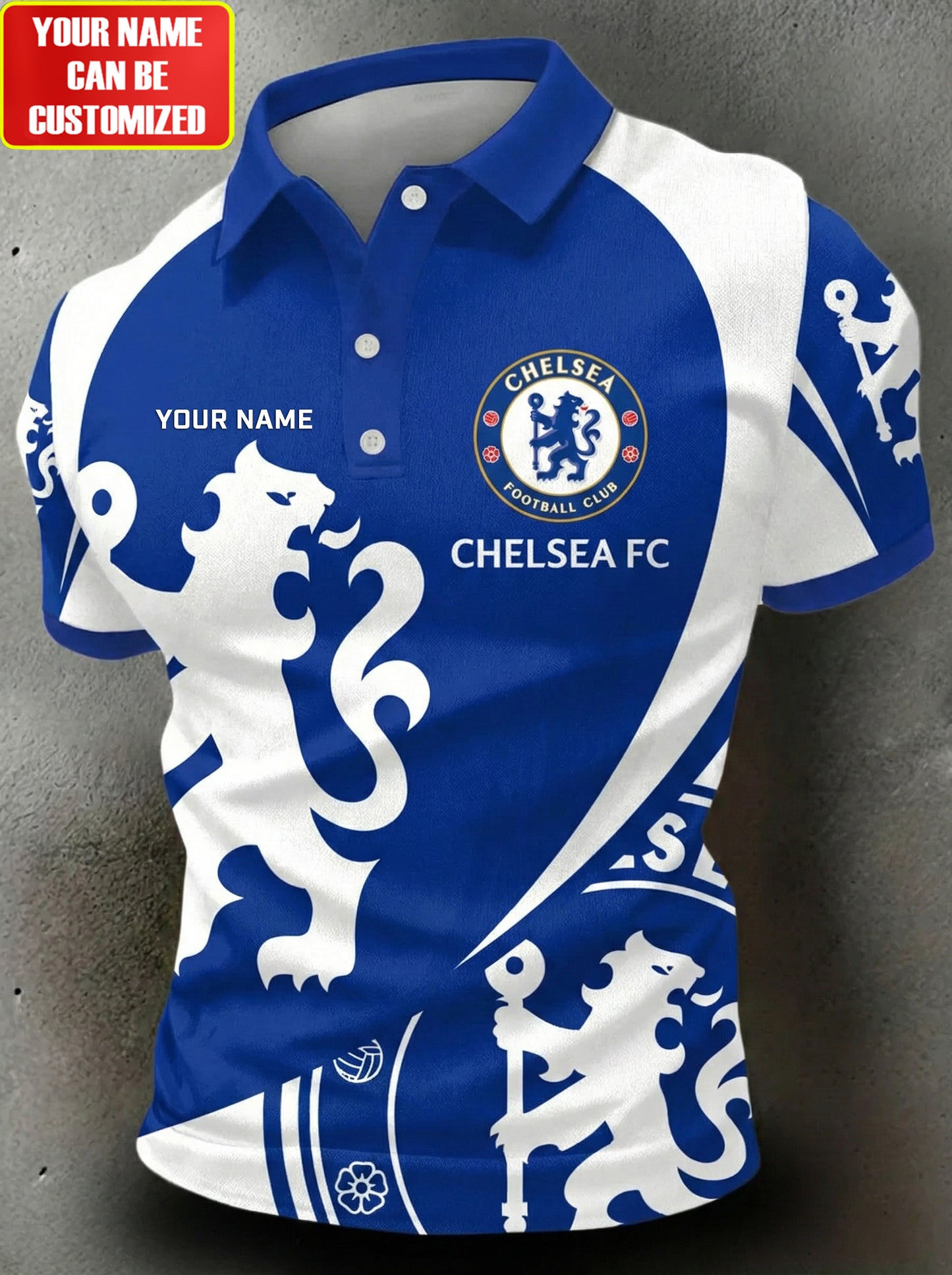 Personalized Chelsea FC Polo V2 , Chelsea Shirt , Chelsea 2026 Shirt