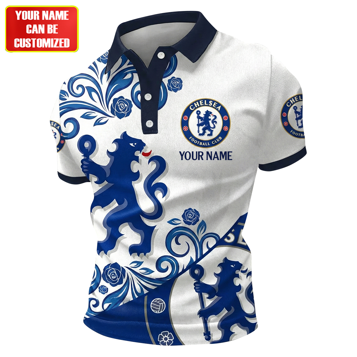 Personalized Chelsea FC Polo , Chelsea Shirt , Chelsea 2026 Shirt